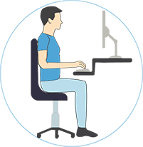 Image of a stressed person